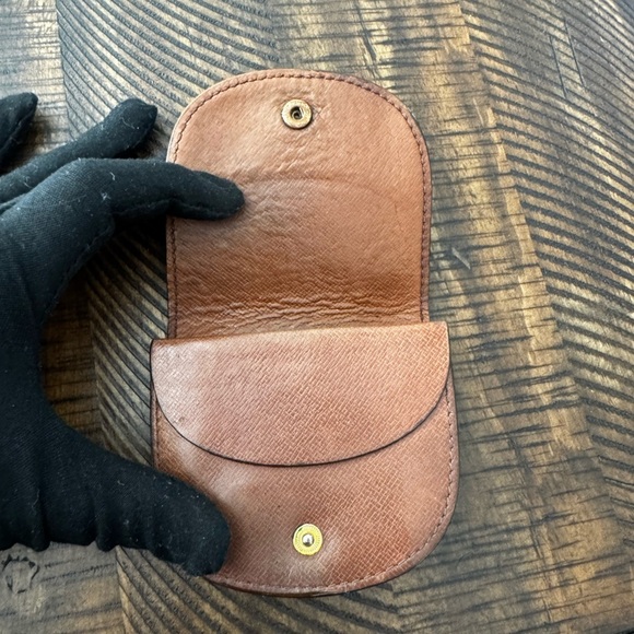 - Louis Vuitton Monogram Porte Monnaie Gousset Coin Purse wallet/ - Picture 7 of 17